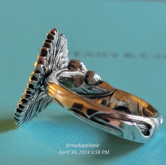 1885 Tiffany & Co.  Dandelion Spoon Ring in Sterling Silver Luxury Vintage #38 - Picture 8 of 12